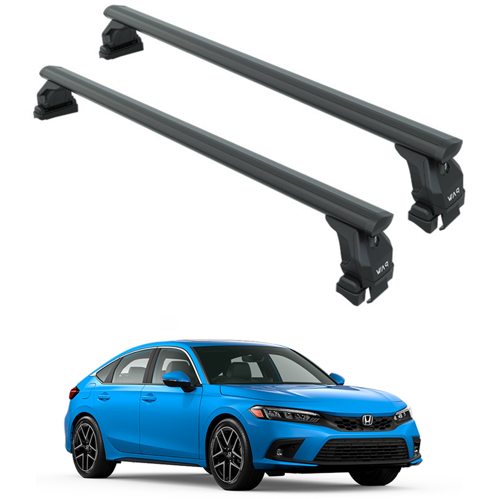 For Honda Civic Hatchback 2021-2025 Roof Rack Cross Bars Normal Roof Alu Black