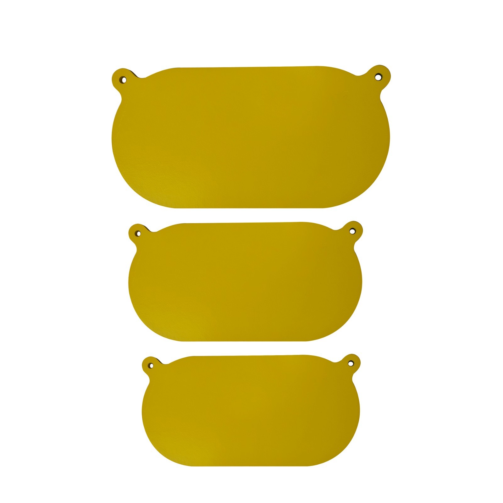 6", 7" and 8" AR500 Steel 1/2" Thick Shooting Oval Target 3pc Set