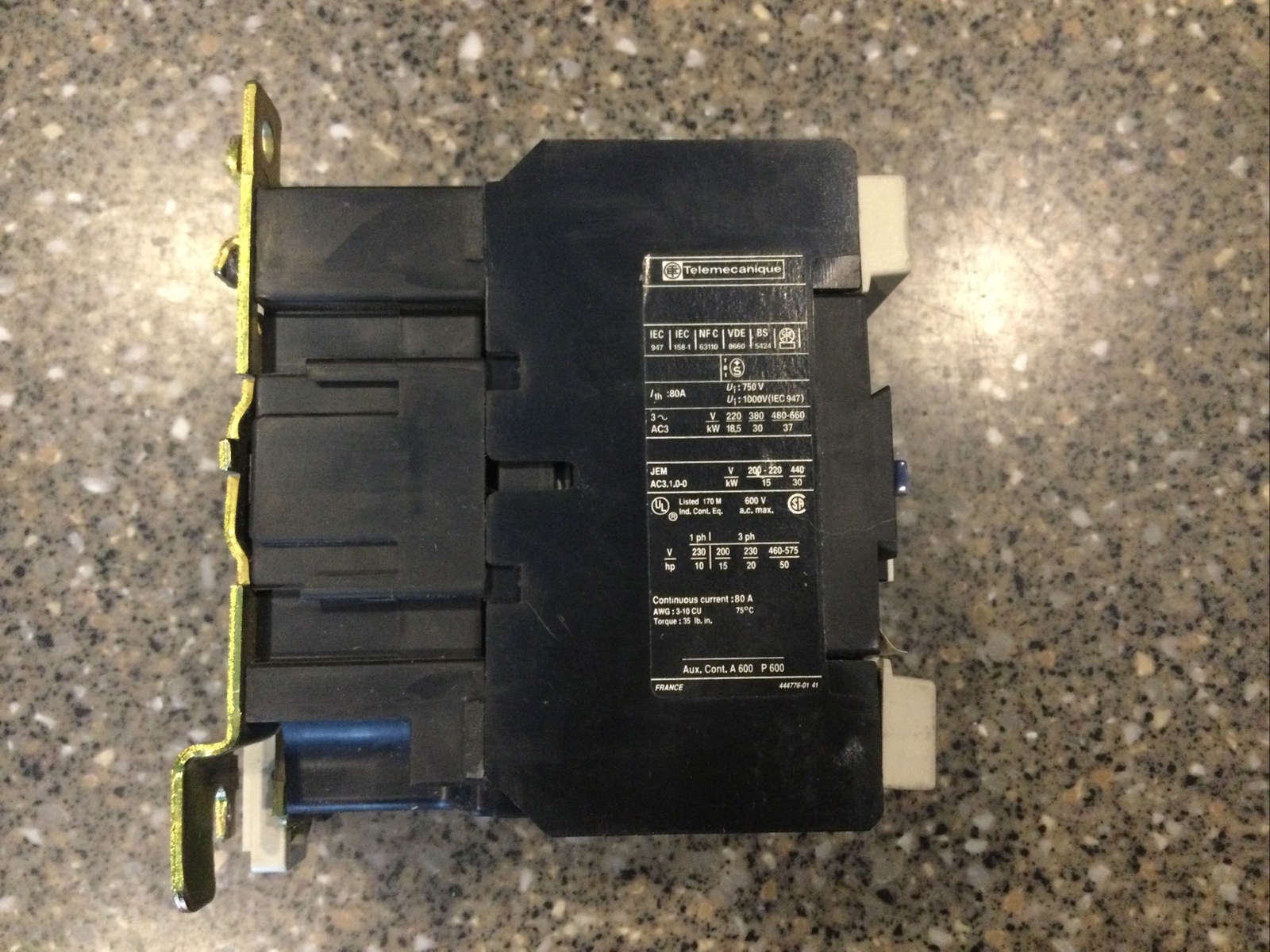 Telemecanique LC1 D6511 Contactor