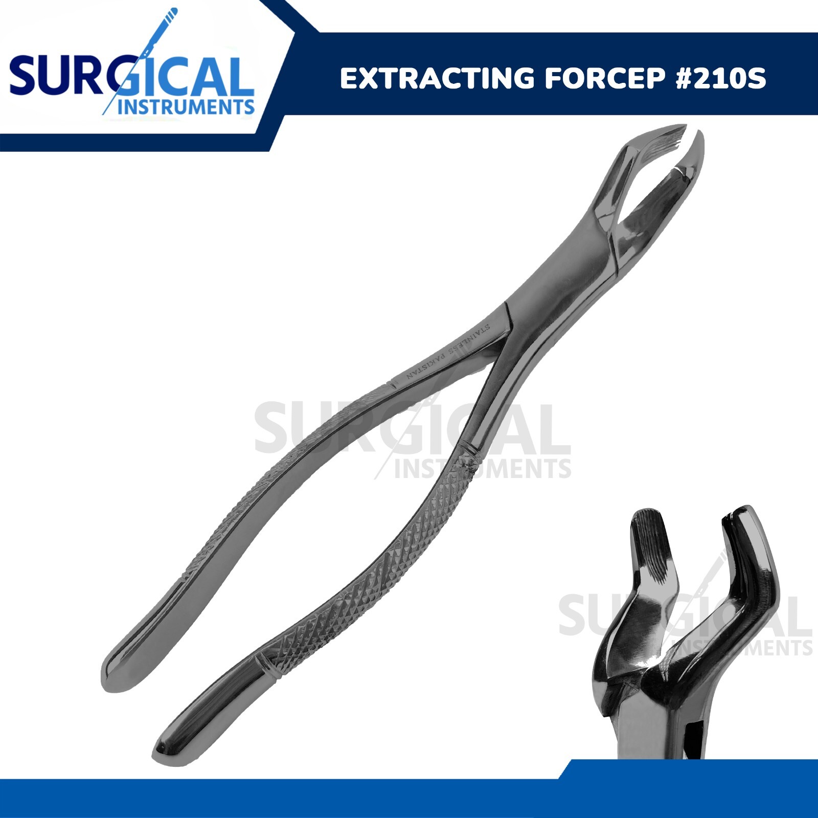 Extracting Forceps #210S Dental Surgical Instruments  Stainless German Grade