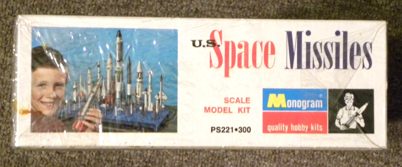 SPACE MISSILES, Momogram, 36 Scale Models, Kit PS 221 300, circa 1969, OPENED