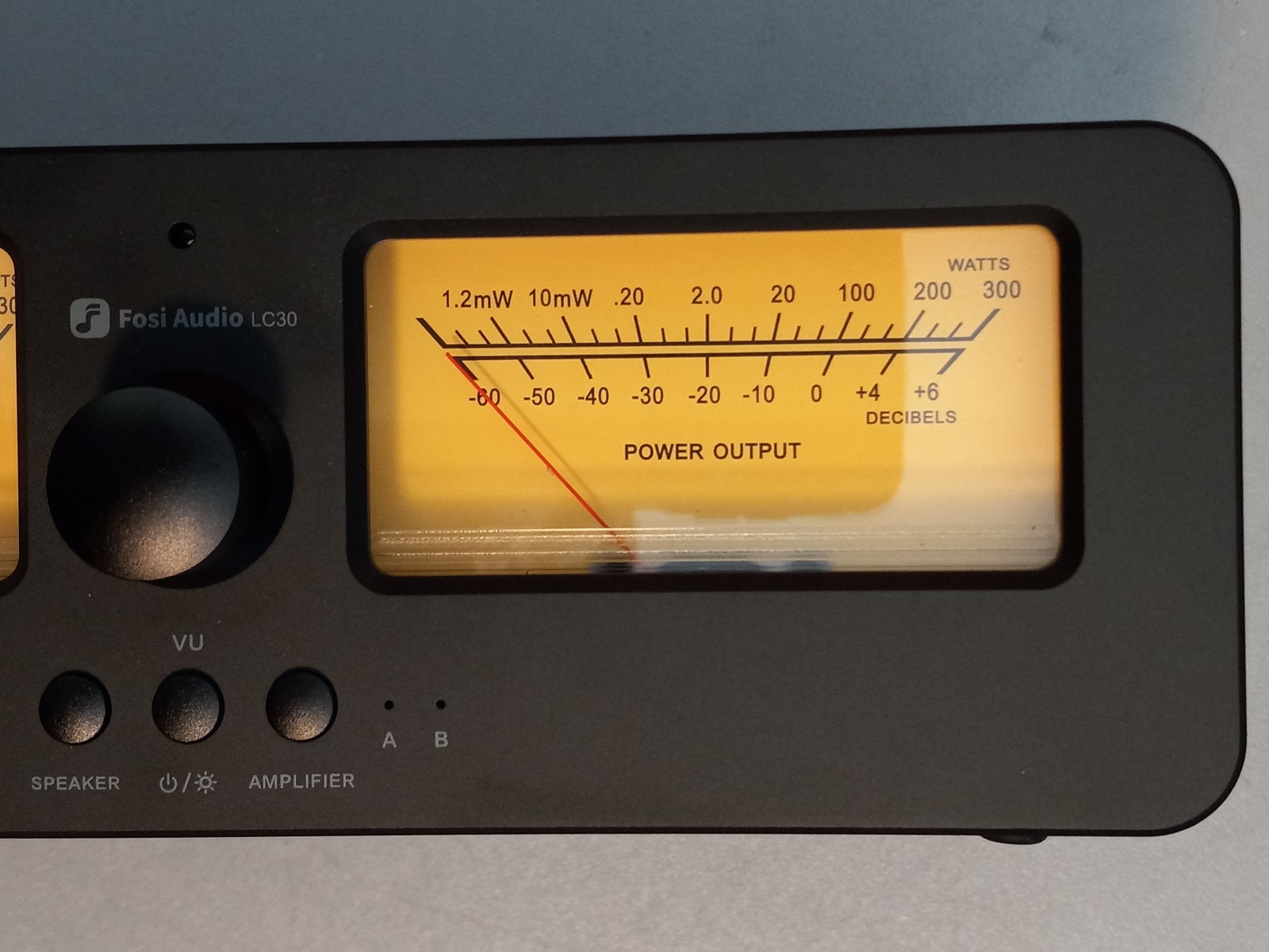 Fosi Audio LC30 VU Meter Amplifier Speaker Selector Switch Box Audio Visualizer