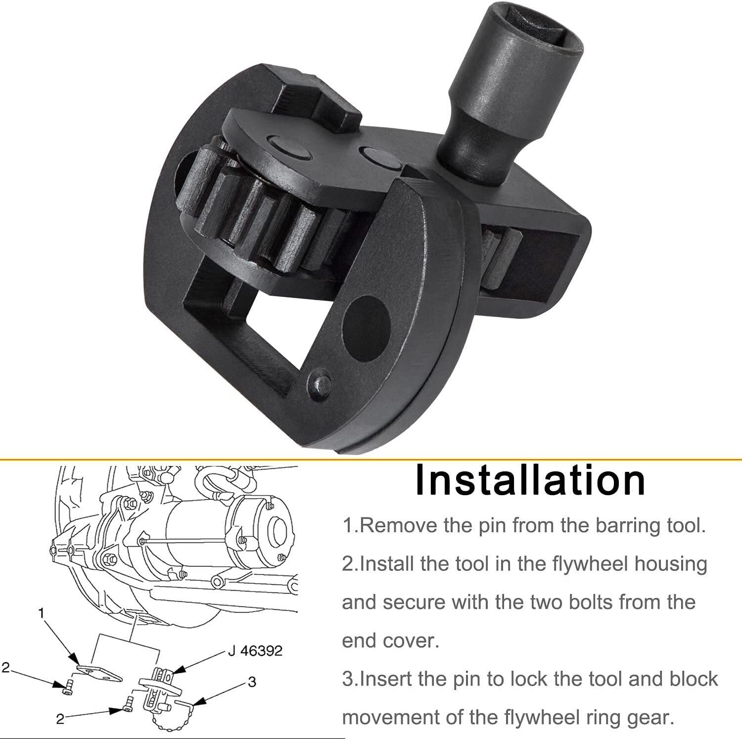 Engine Barring Tool Flywheel Turning for DD13 DD15 DD16 MBE4000 MBE900 1/2in