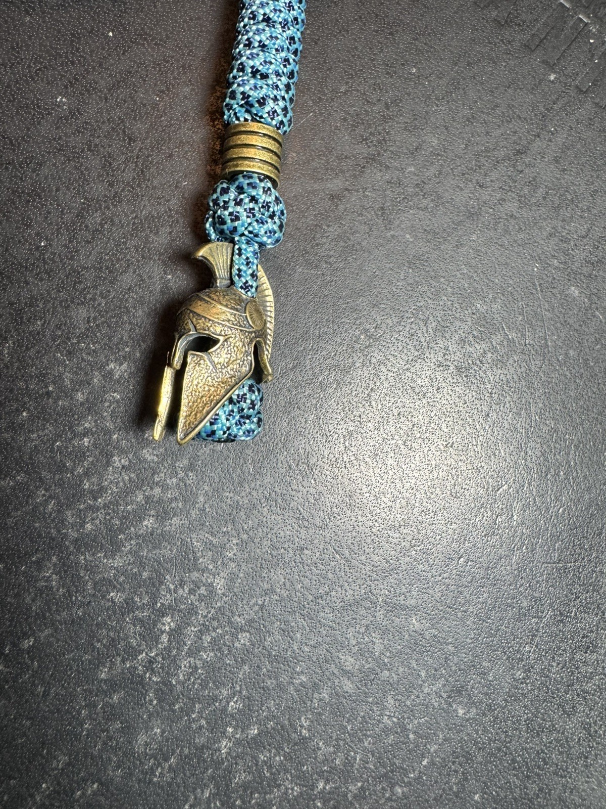 Warrior helmet blue knife Ohlight lanyard