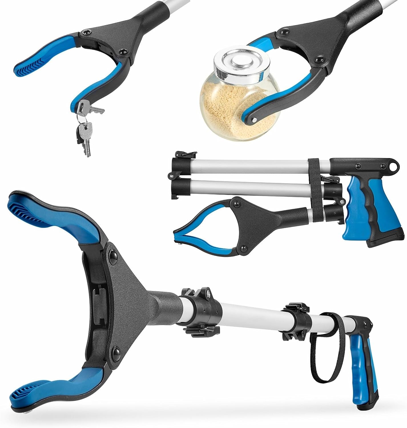 Upgraded 31 Inch Grabber Reacher Tool for Seniors, Trash Picker Upper- Anti Slip