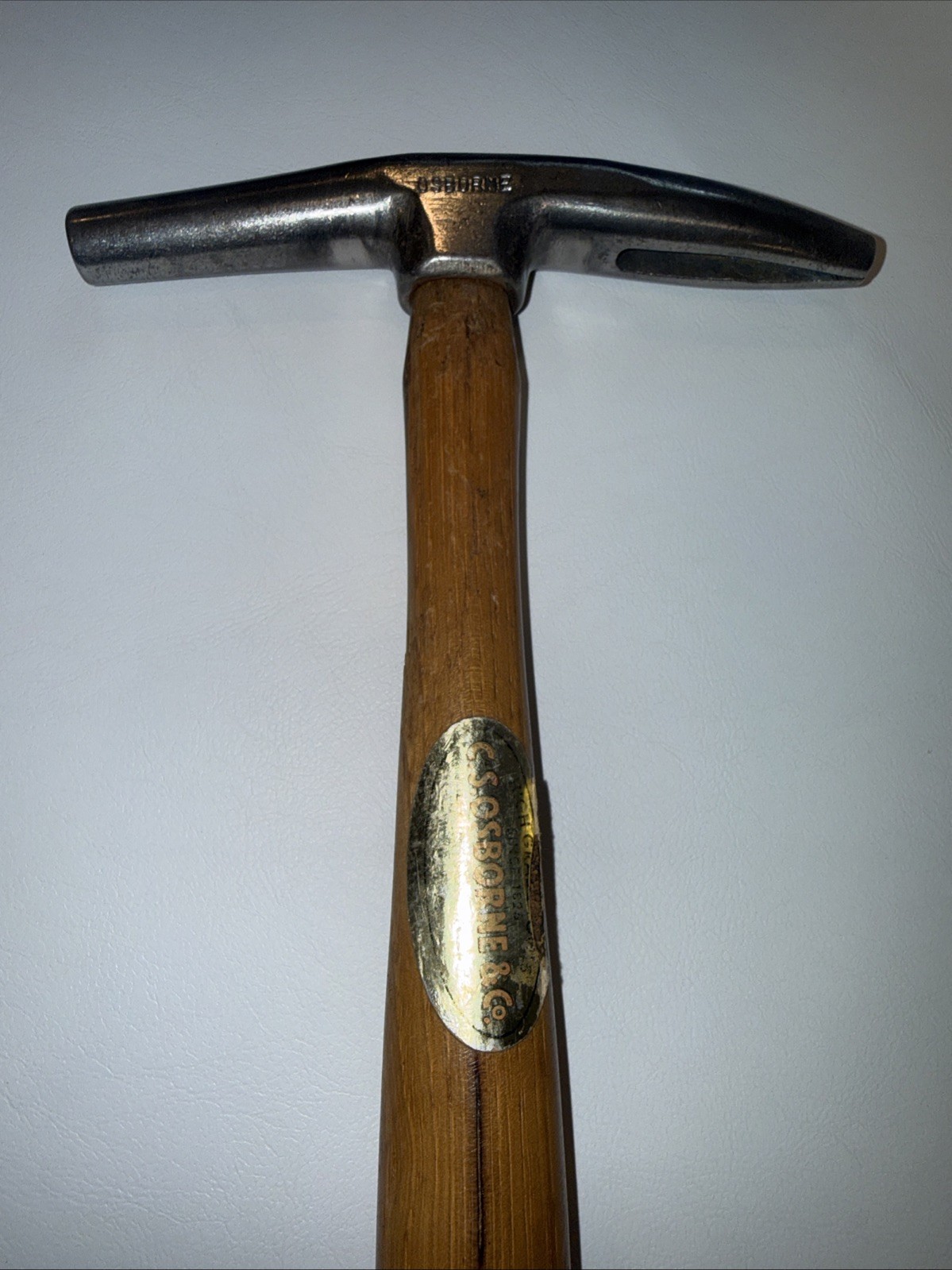 Vintage C. S. Osborne & Co. Tack Hammer With Hickory Handle