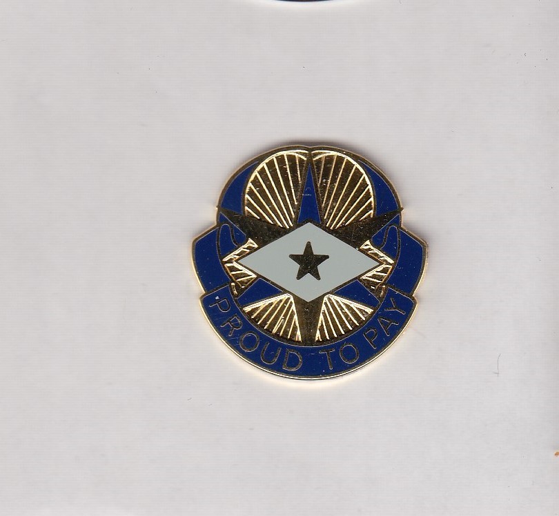 3rd Finance Group crest DUI badge cb clutchback G-23
