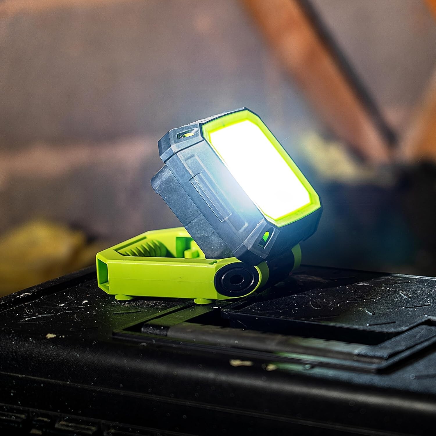 Magnetic LED Work Light | Rechargeable by USB | Inspection Torch Lamp - Green