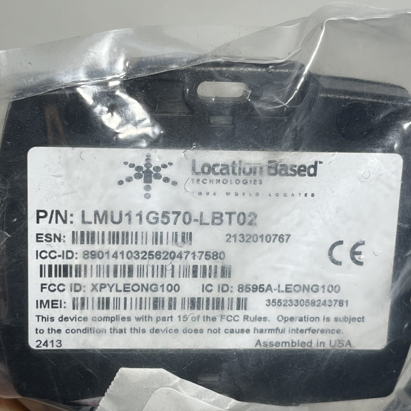 New Location Based Technologies Vehicle GPS Tracker LMU11G570-LBT02
