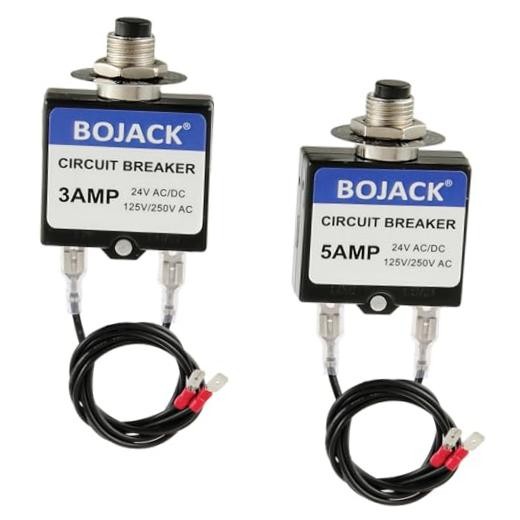BOJACK 3 Amp 5 Amp Resettable Fuse HVAC Tools Circuit Tester for Circuit