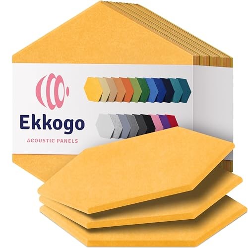 Acoustic Panels 12-Pack Soundproof Wall Panels 14"X12.1"X0.4" Sound Panels
