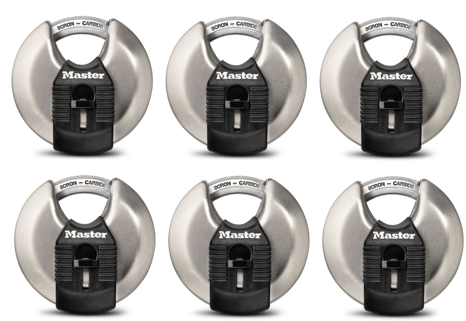 new Master Locks M40XDHC Set of 6 Keyed Different Shrouded