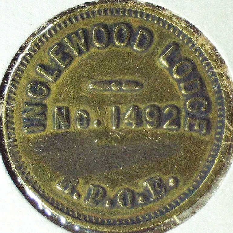 INGLEWOOD LODGE 1492- GFT 25¢ IN TRADE - INGLEWOOD, CA - TC# 550776 $ - EC 8336