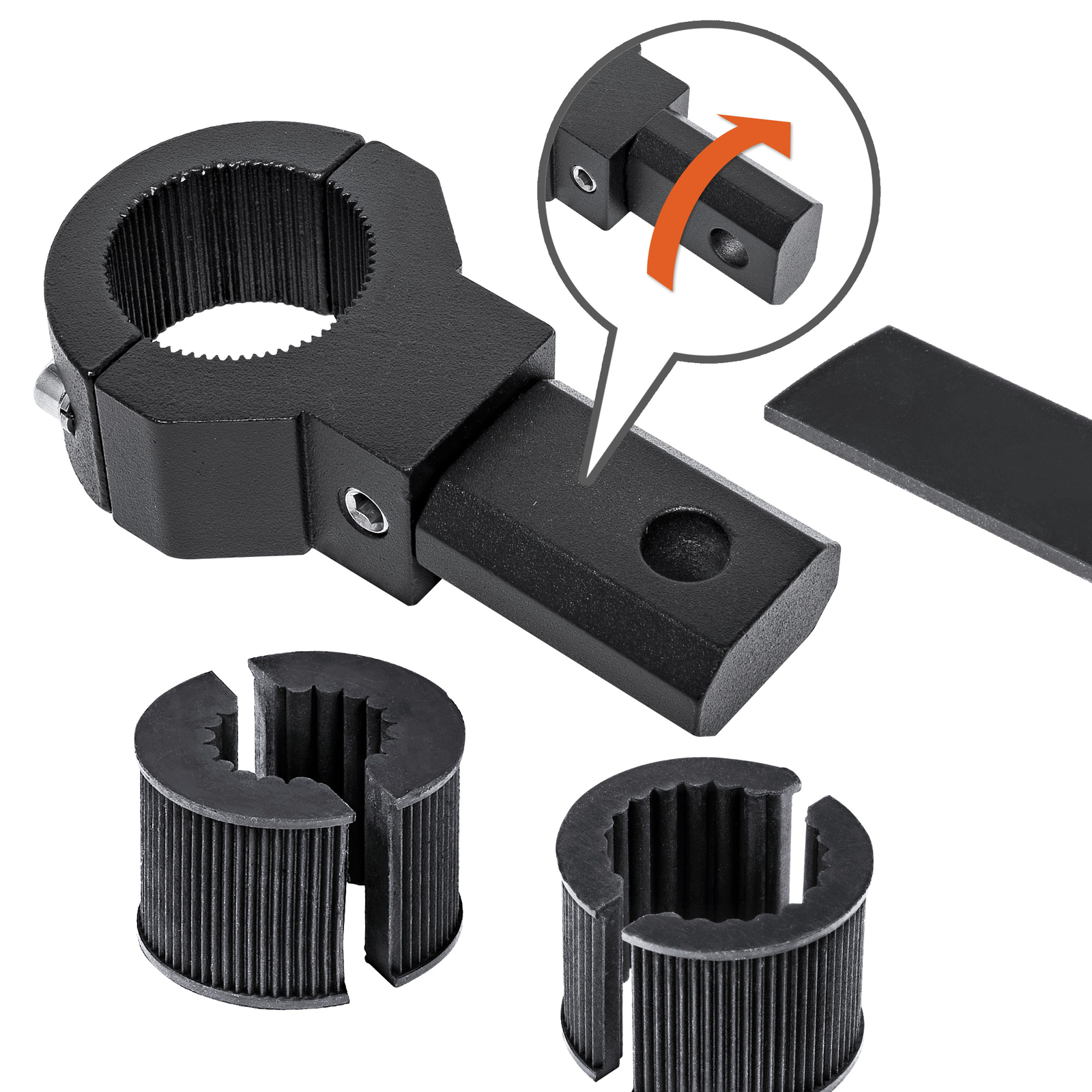 1pc 360-Degree 0.75/1/1.25" ATV UTV Off-Road Light Bar Clamp Mount Bracket Kit