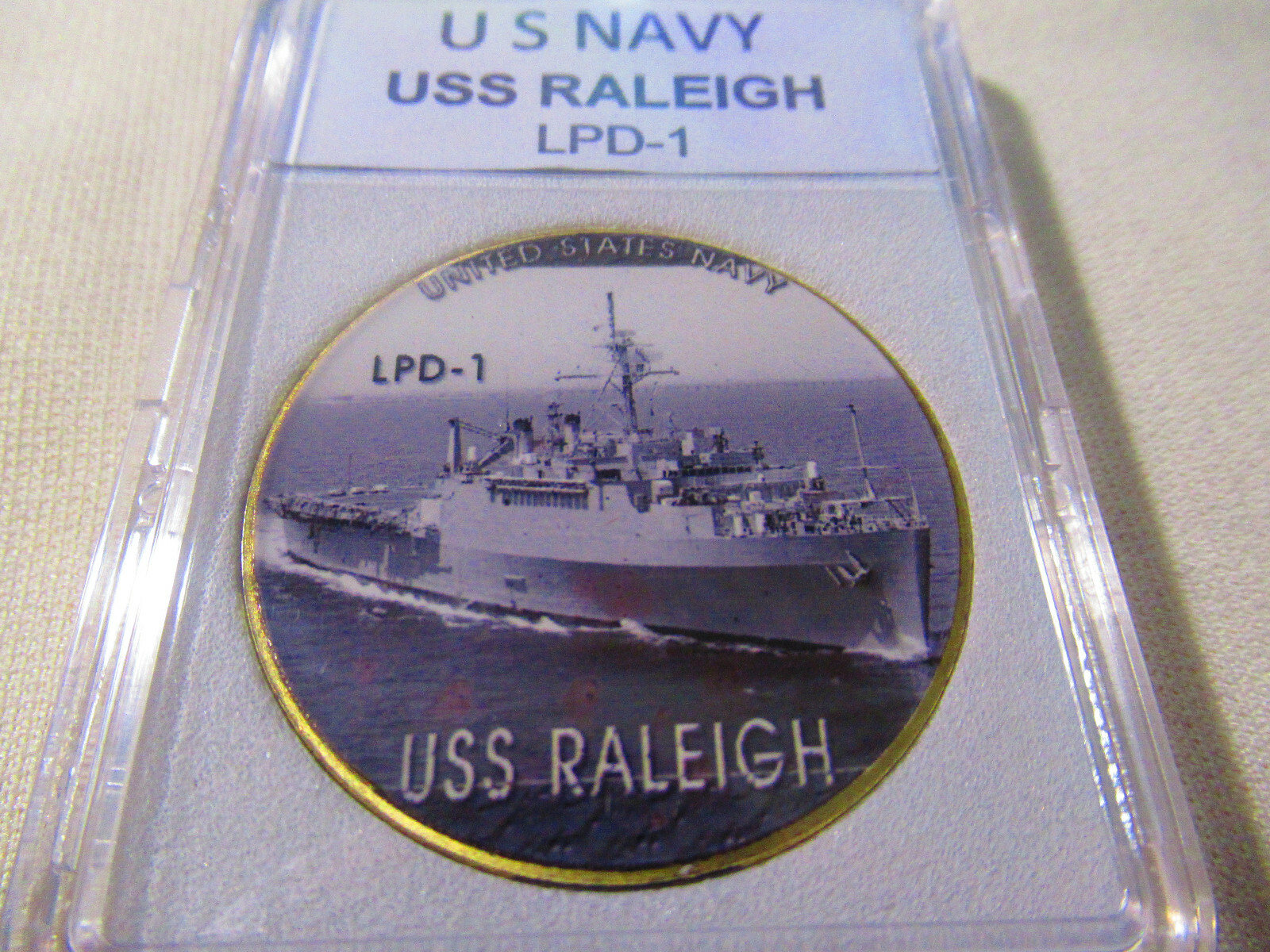US NAVY - USS Raleigh (LPD-1) Challenge Coin