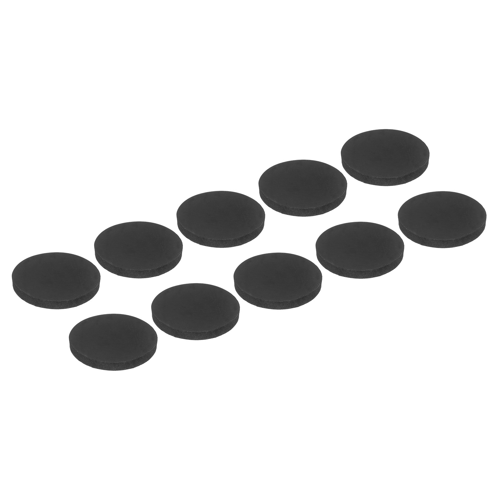 10 Pcs Non Slip Furniture Pads 28mm x 3mm, Adhesive Backed Rubber Feet