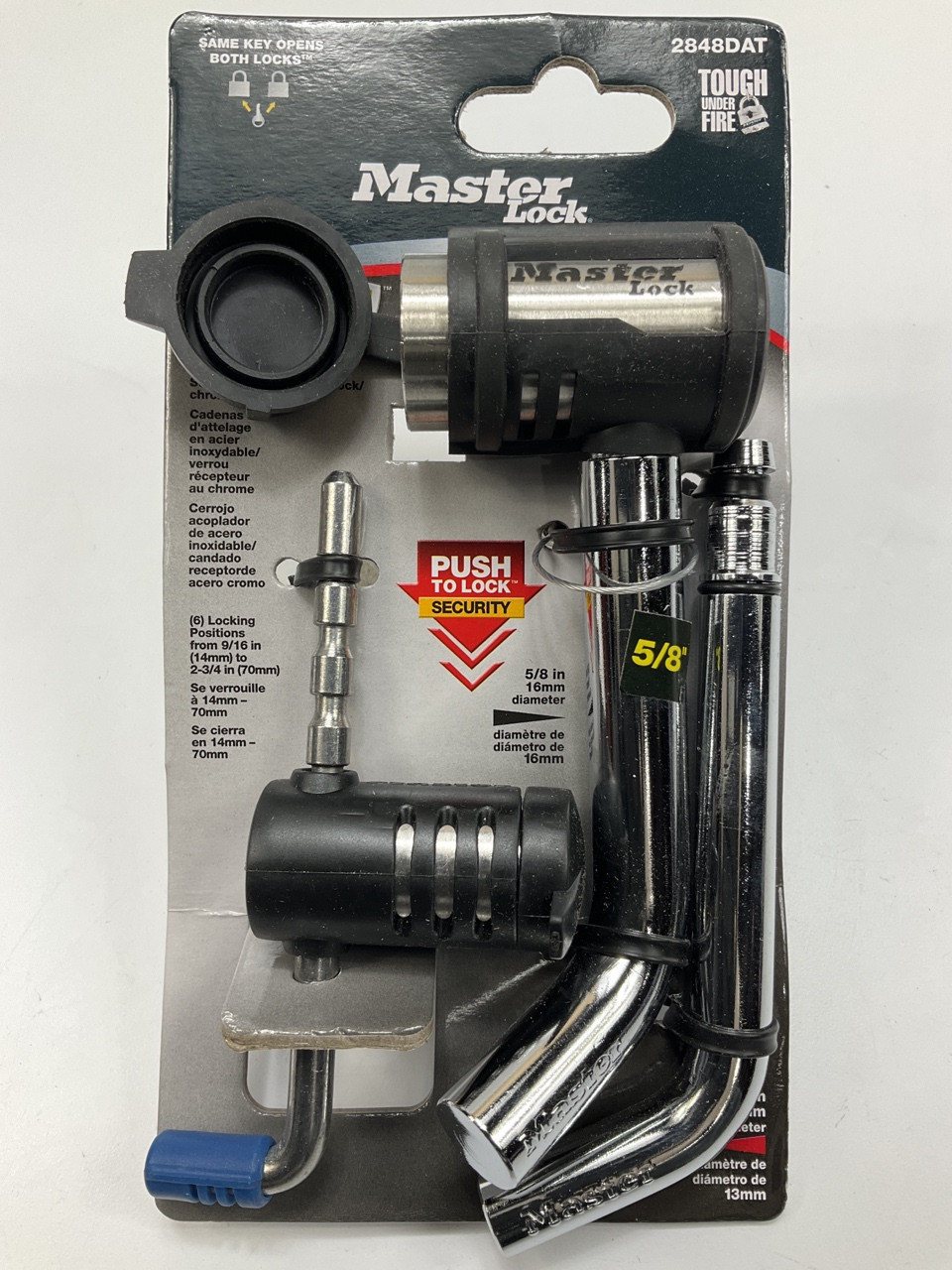 Master Lock 2848DAT Key Alike Set (2 Keys) W/ Receiver & Coupler Latch Locks