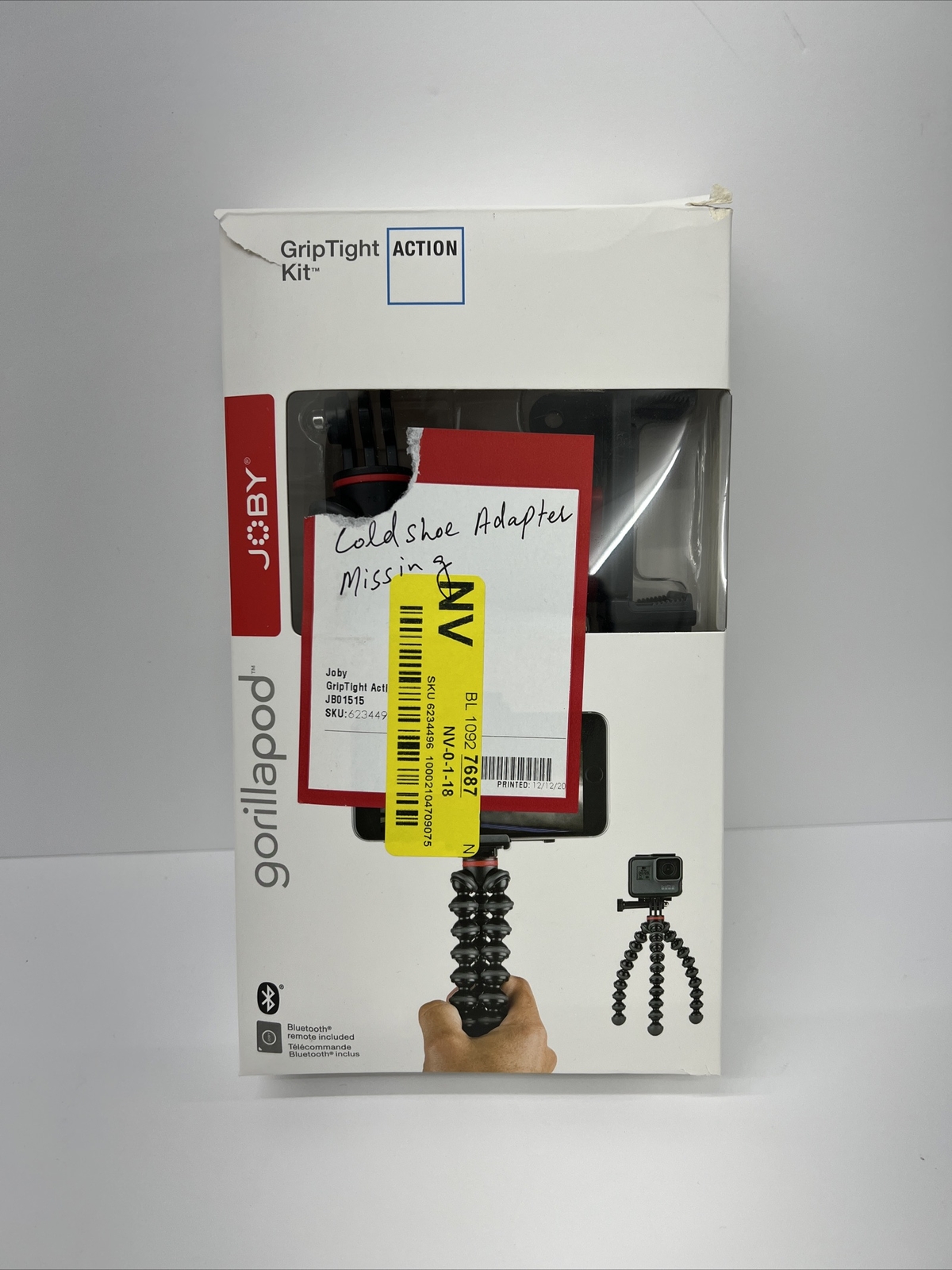 Joby GripTight Smartphone / GoPro Action Camera Tripod Kit Black JB01515-MISSING