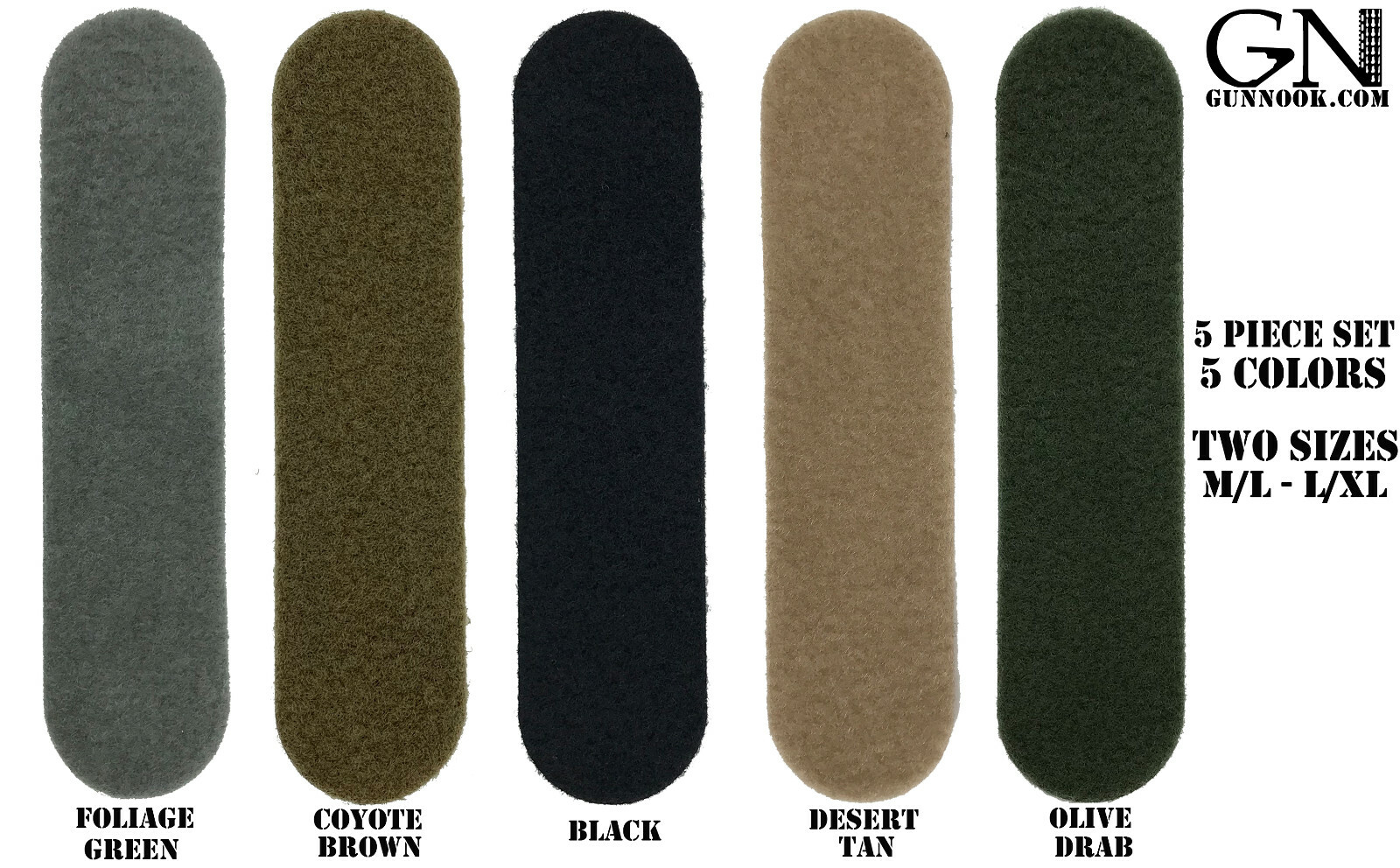Combat Helmet Adhesive 5 Piece Loop Kit - ACH MICH FAST Maritime ECH LWH PASGT