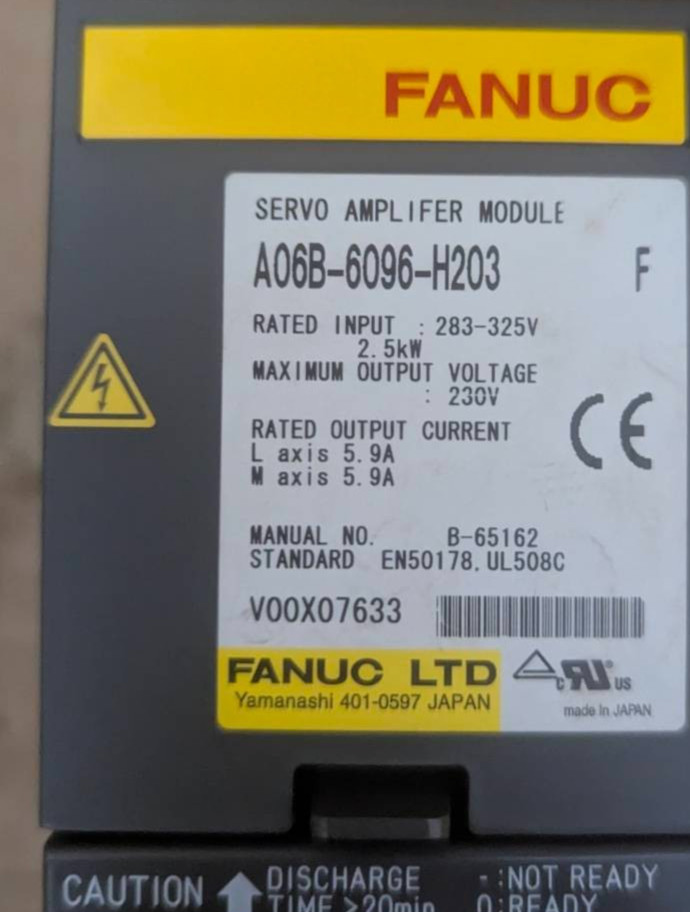 FANUC A06B-6096-H203 F Servo Amplifier US Free TAX From Actual Machine