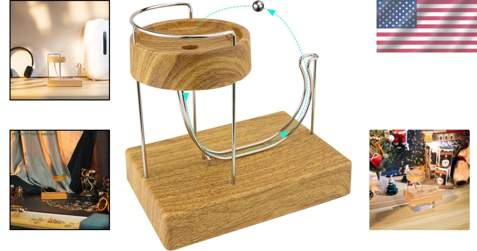 Stable and Low-Noise Perpetual Motion Device - Science Teaching Tool, 1.37 lbs