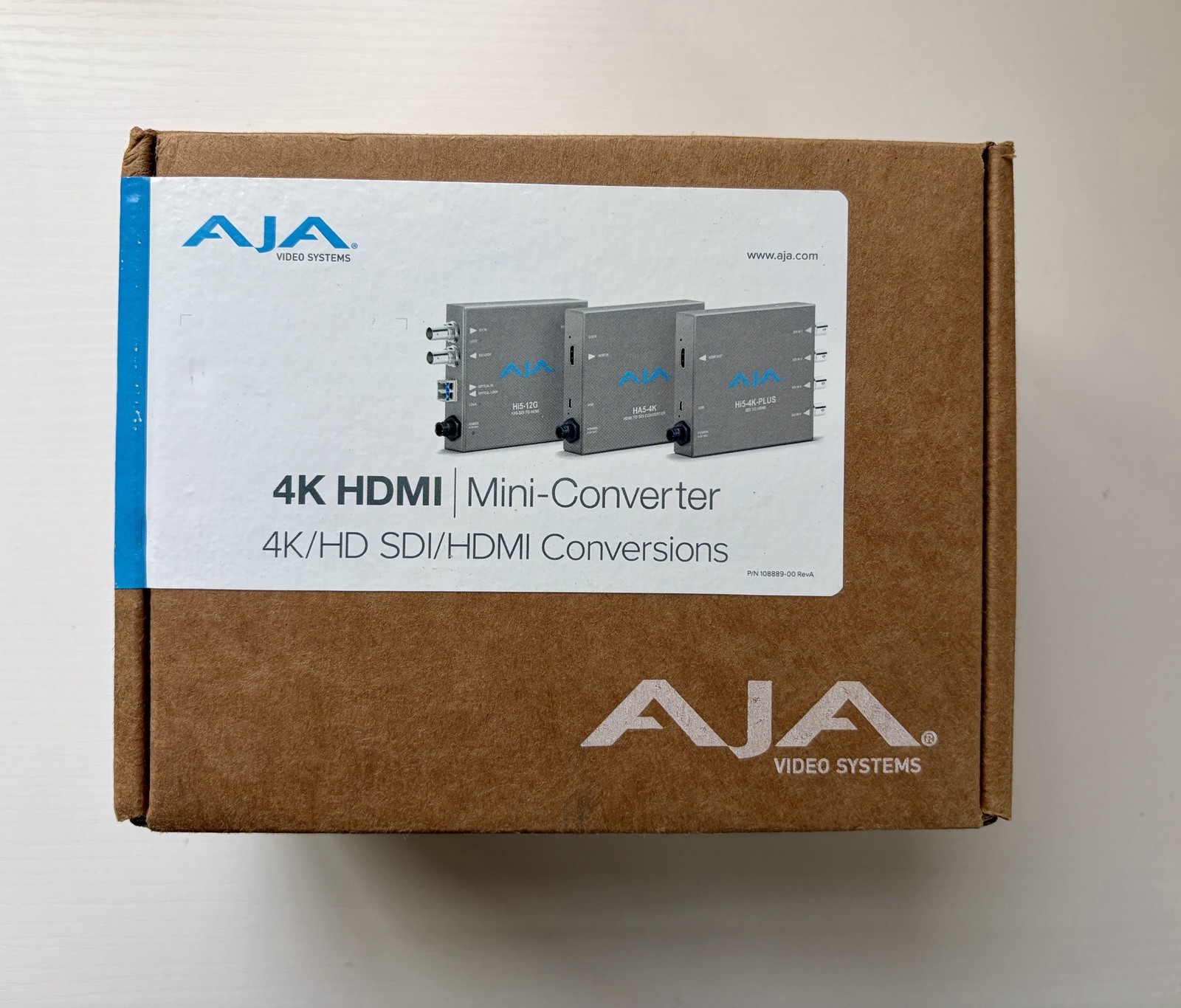 AJA HA5-12G-T-R0 HDMI to SDI Mini Converter Fiber Transmitter 12G 2.0 NEW 4K60