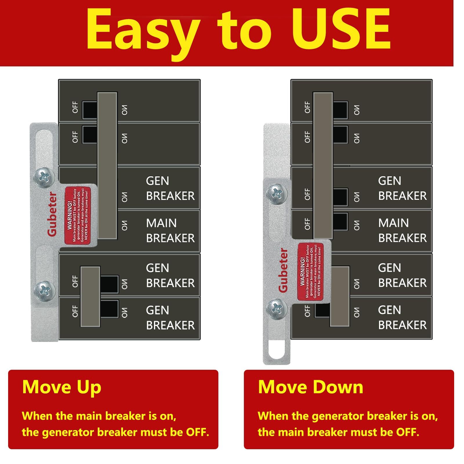 Generator Interlock Kit Compatible With Square D Generator Interlock Kit For Hom