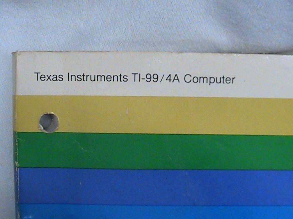 USED TEXAS INSTRUMENT MANUALS FOR TI99/4A COMPUTER BEGINNERS BASIC USER'S REFER