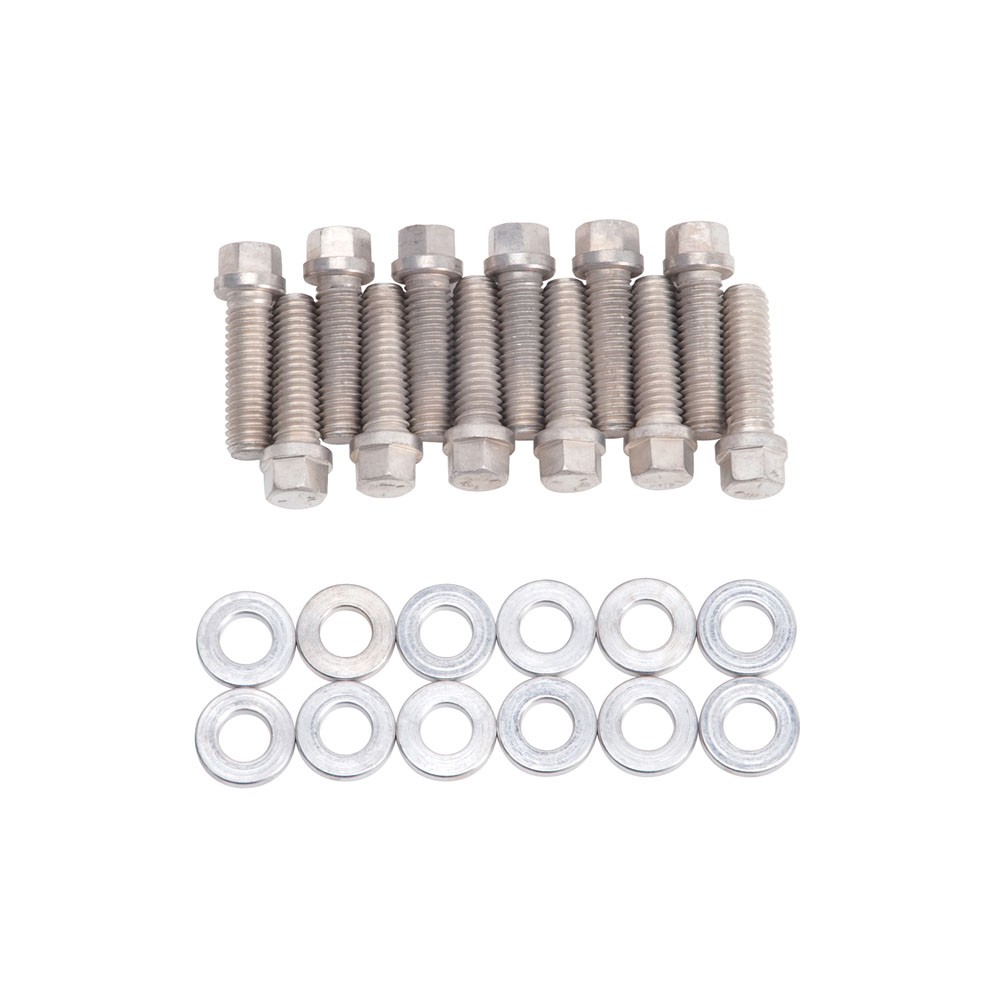 Edelbrock Intake Manifold Bolt Set 8534; Cadmium Plated Hex Steel for AMC V8