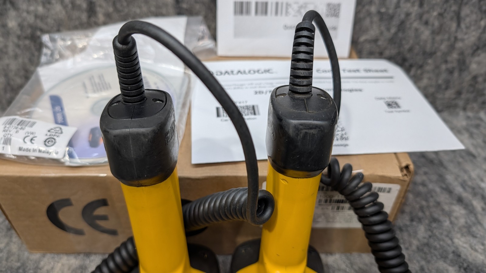 2 x Datalogic PowerScan 7000 2D SR Barcode scanner (PS72-1000-1101-106)