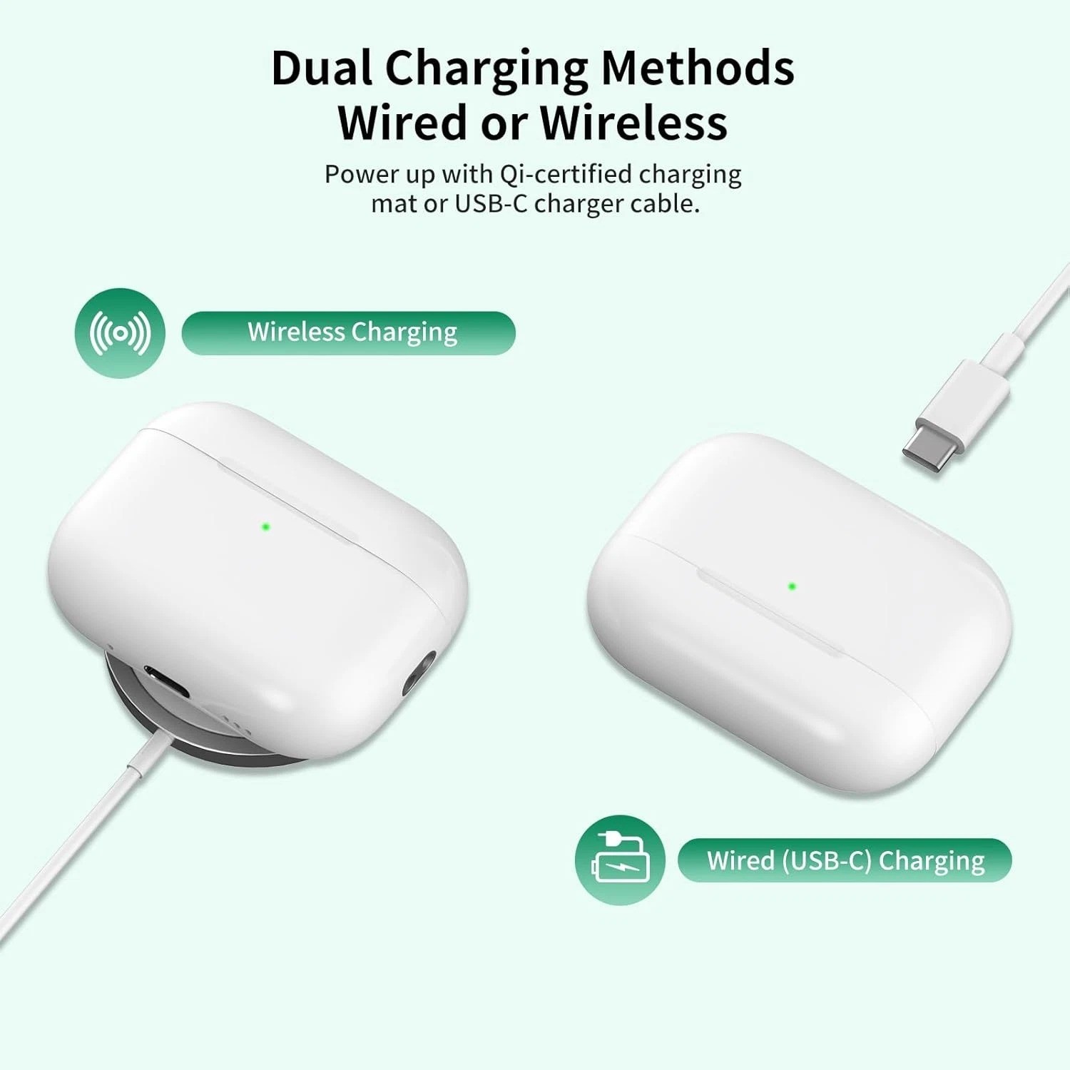 Wireless Charging Case Compatible with Airpods Pro 3: Replacement Charger Case W