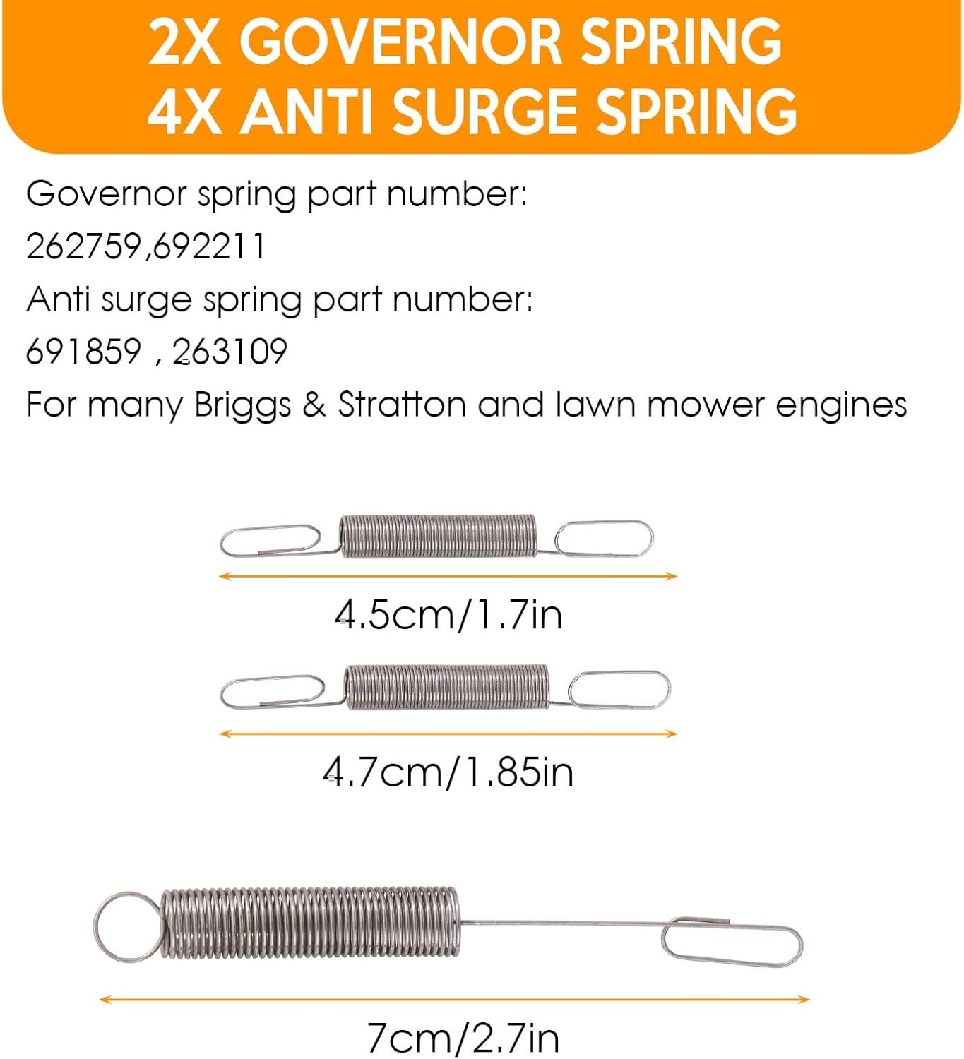 36 Pack Throttle Springs Assortment Throttle Return Springs Linkage Kit Speed...