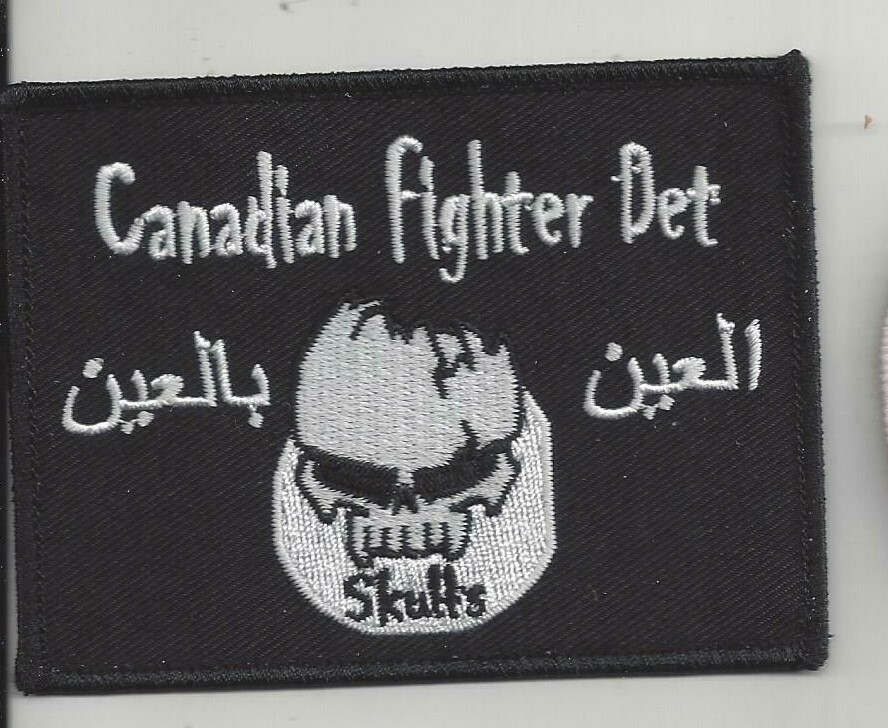 PATCH CANADIAN FIGHTER DET SKULLS  ARMED FORCE CAF     JP