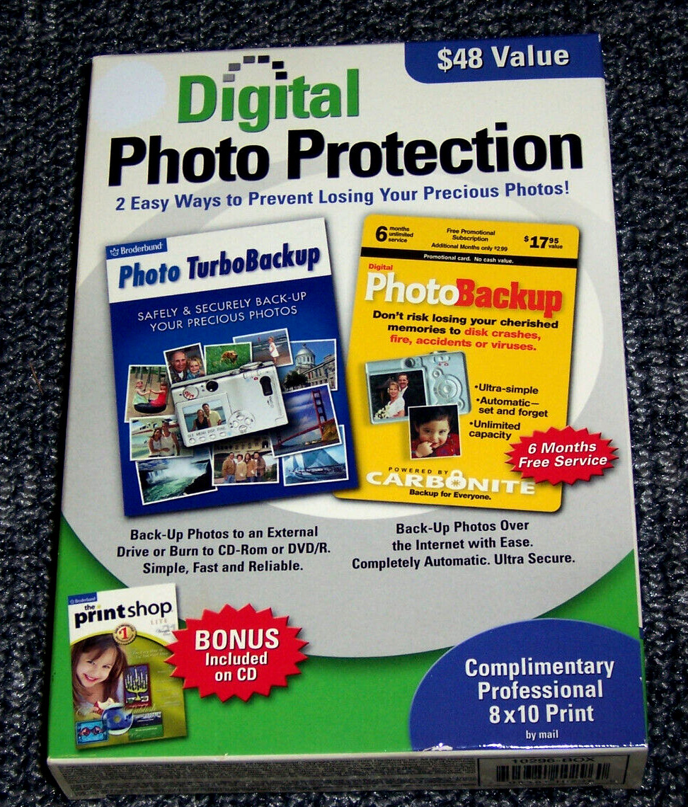 Encore - Broderbund - Digital Photo Protection - From Losing Your Photos!