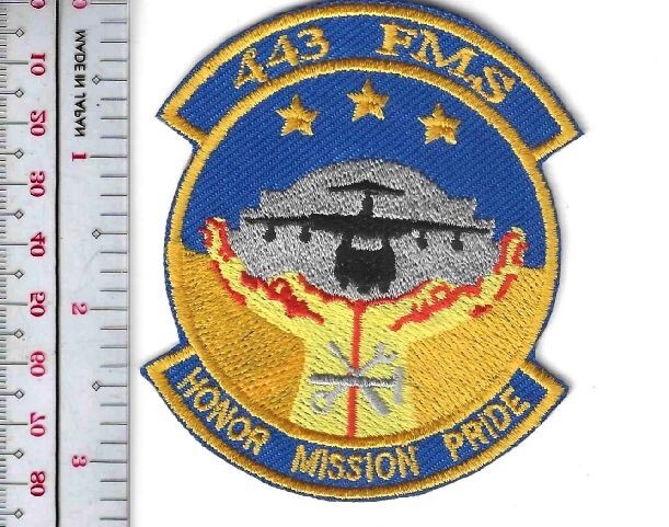 US Air Force  443rd Field Maintenance Squadron FMS Patch NO TARIFF