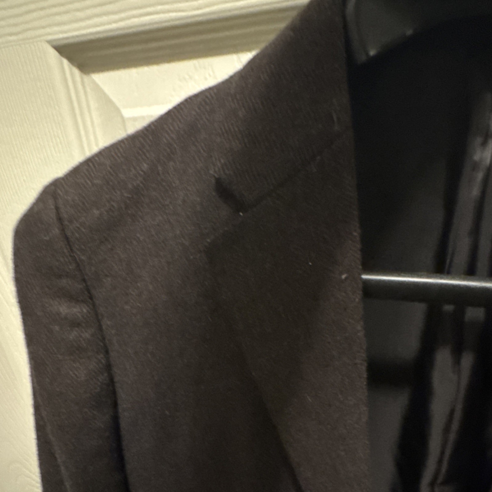 UNIQLO Brown Herringbone Wool Button Blazer Notch Lapel Size M Suit Jacket