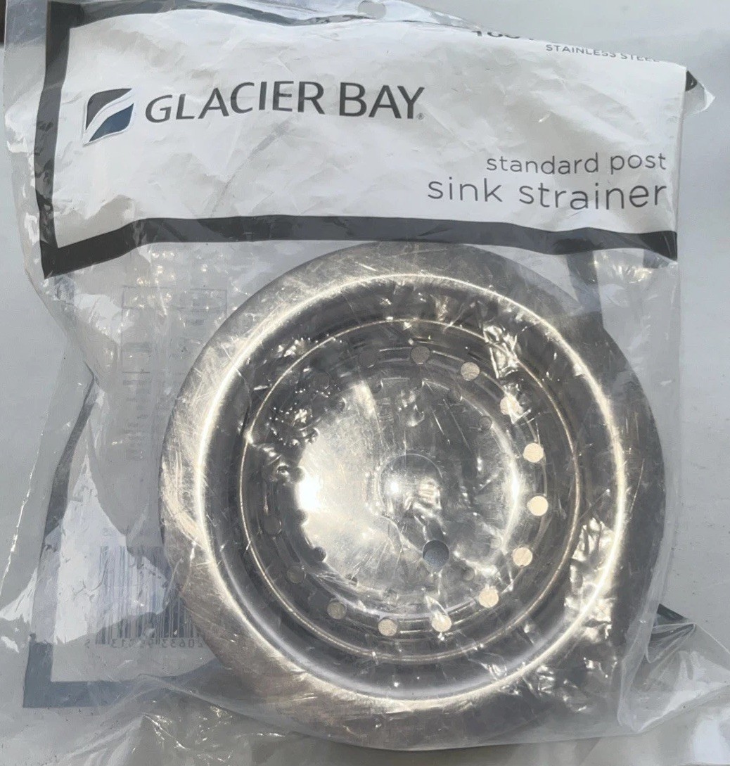 NEW Glacier bay 1001 977 405 Stainless Steel Sink Strainer  Factory Sealed