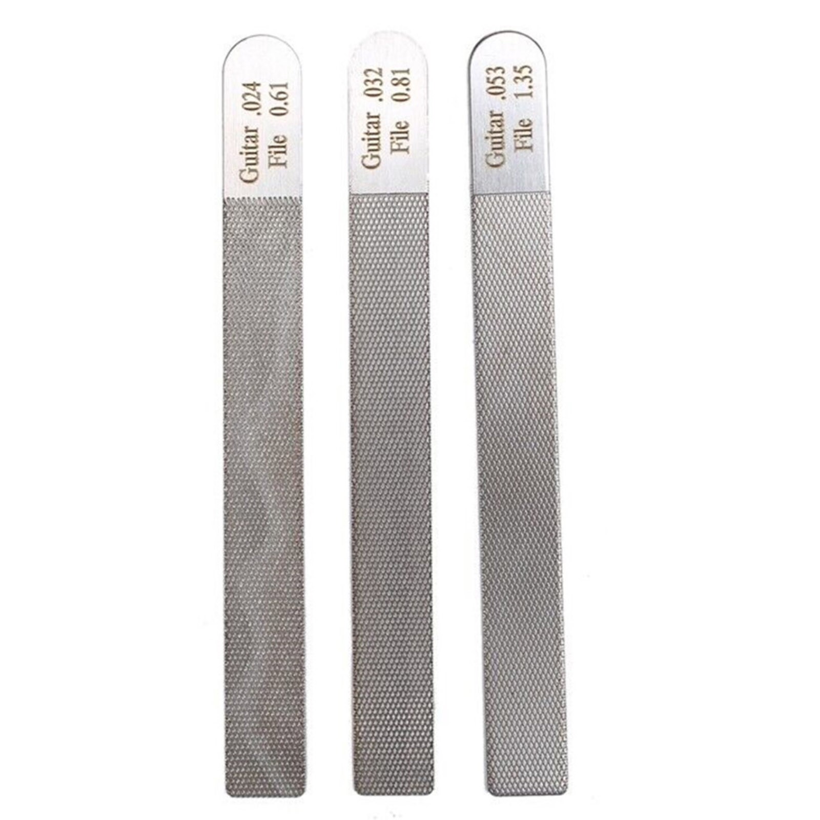 3Pcs Steel Guitar Nut Files Fret Crowning Slot Filing Luthier Repairing Tool Kit
