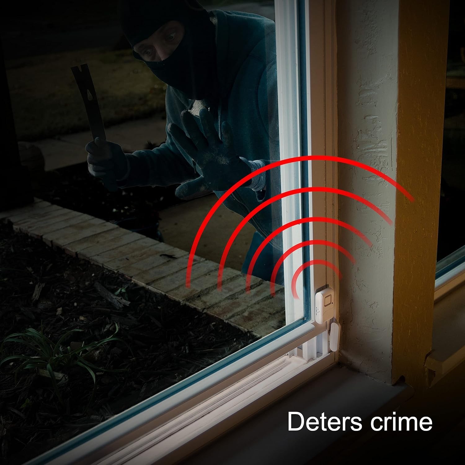 2-Pack Personal Security Window and Door Alarm - 120 dB Wireless Alert System
