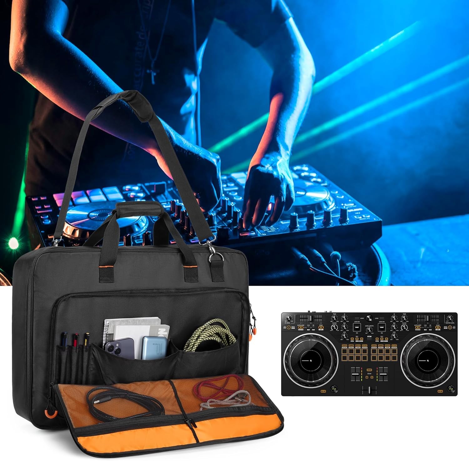 DJ Controller Carrying Case Compatible with Pioneer DDJ SR/DDJ SR2 / DDJ REV1 /