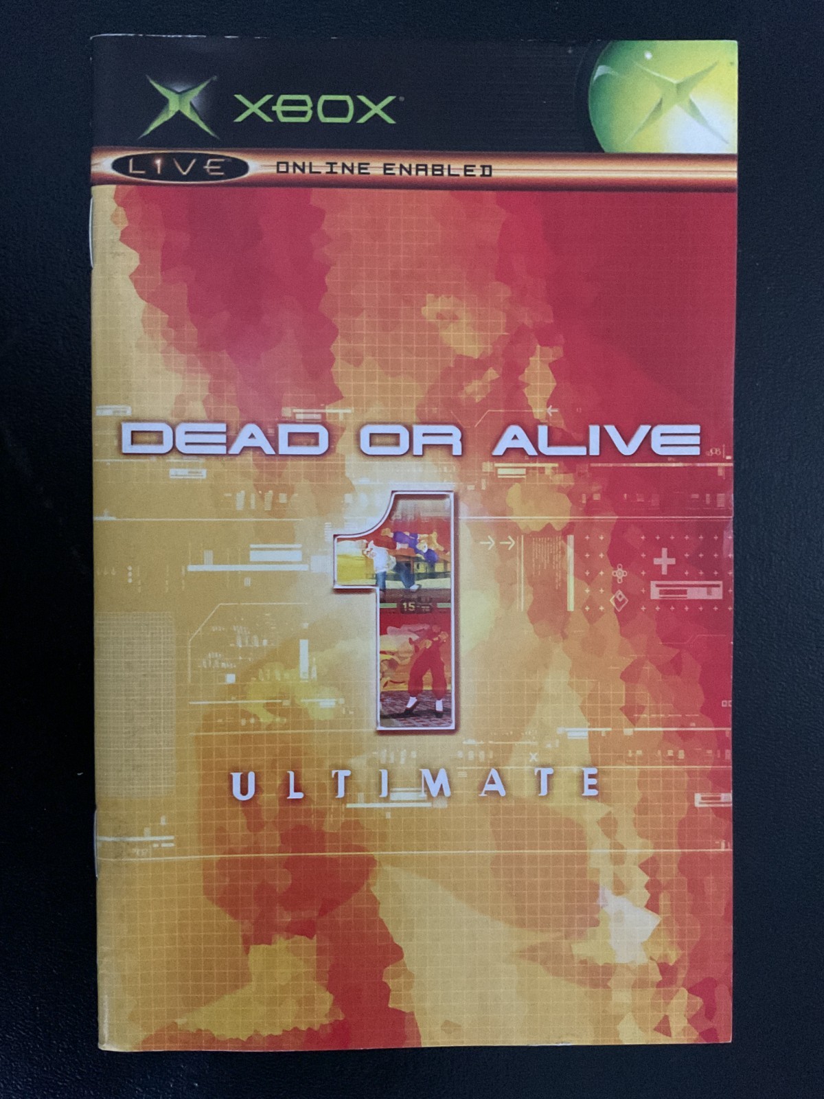 Dead or Alive 1 Ultimate Microsoft Original XBOX Instruction Manual Only