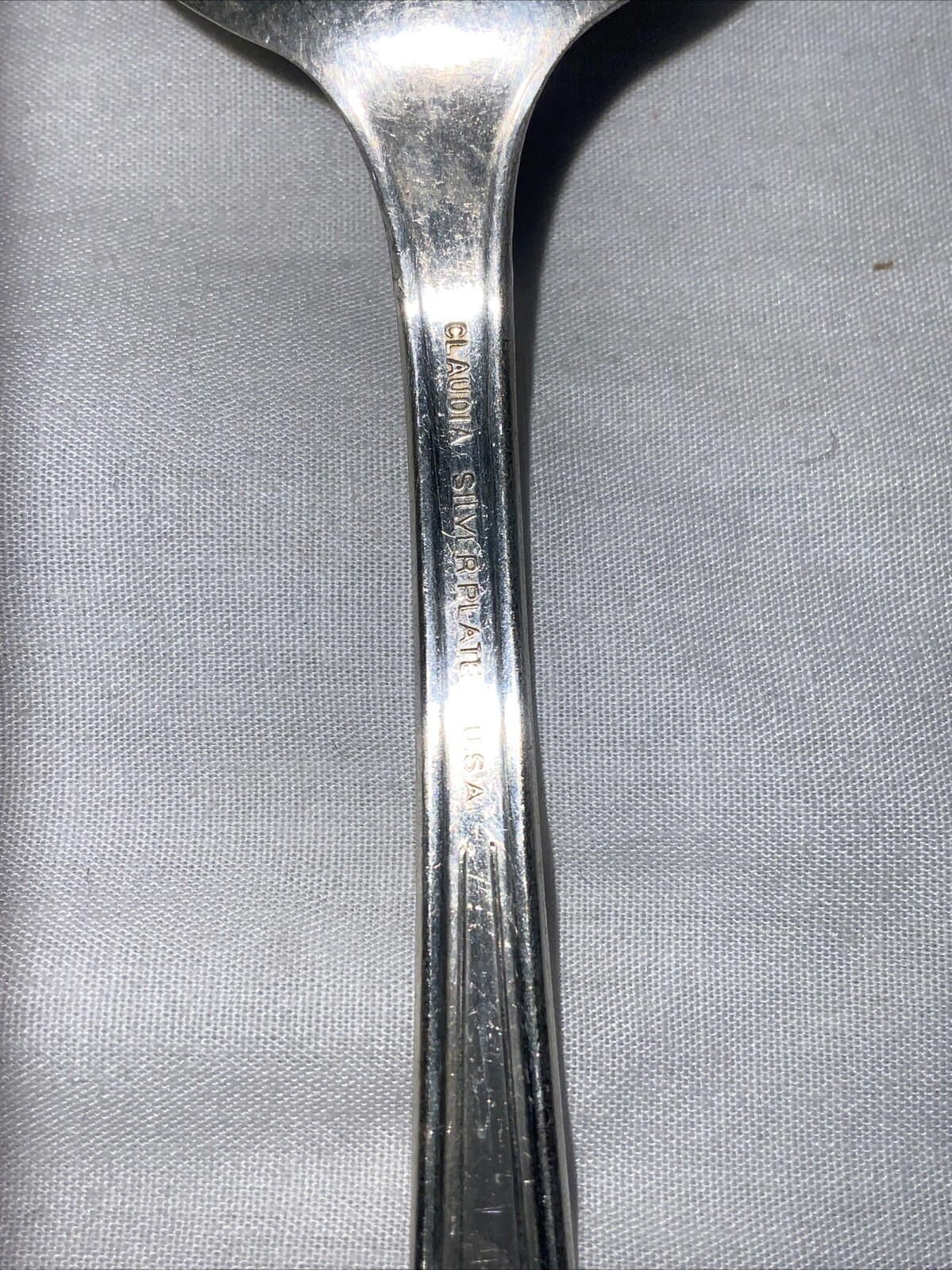 Claudia Silverplate Serving Spoon And Sugar Spoon