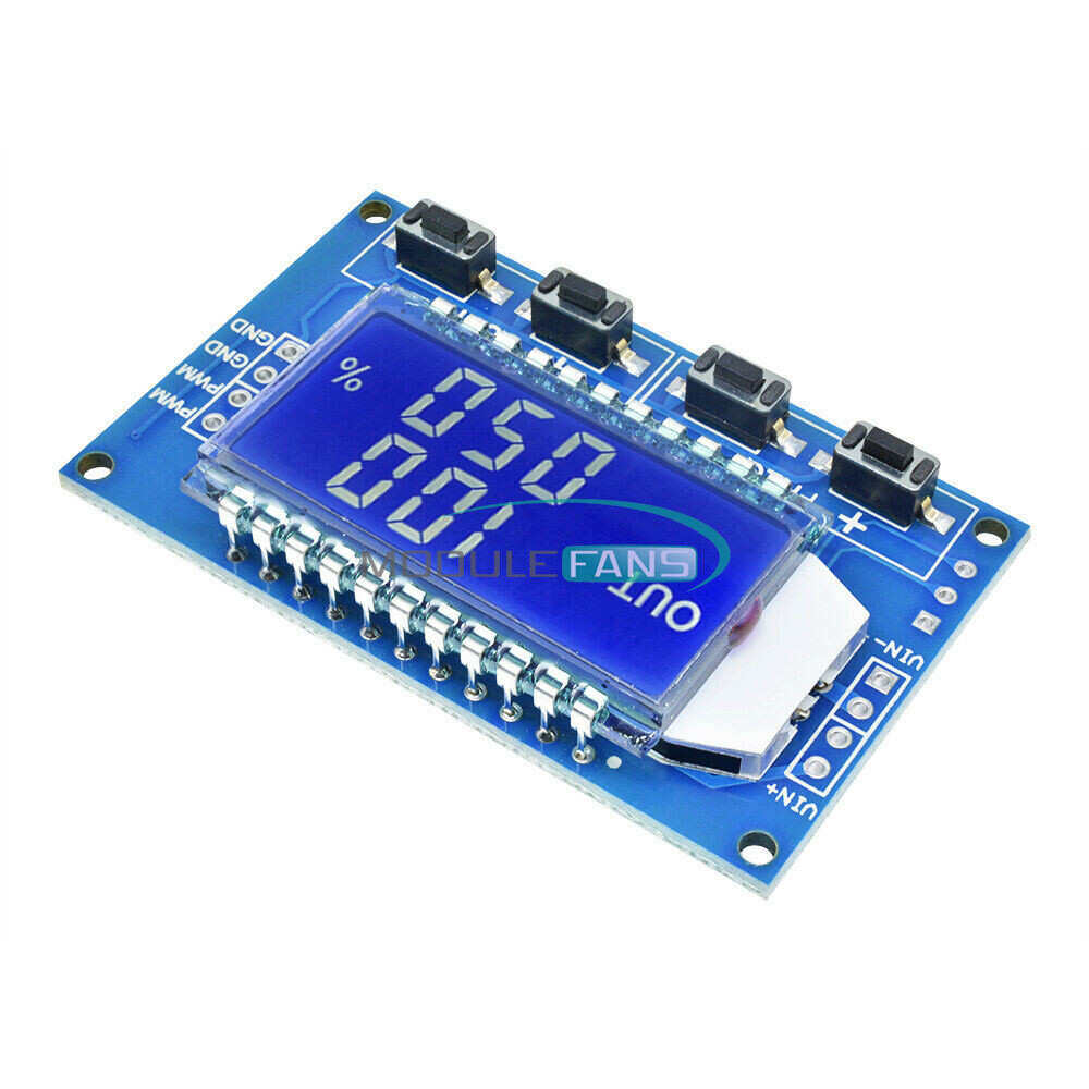Signal Generator PWM Pulse Frequency Duty Cycle Adjustable Module LCD Display