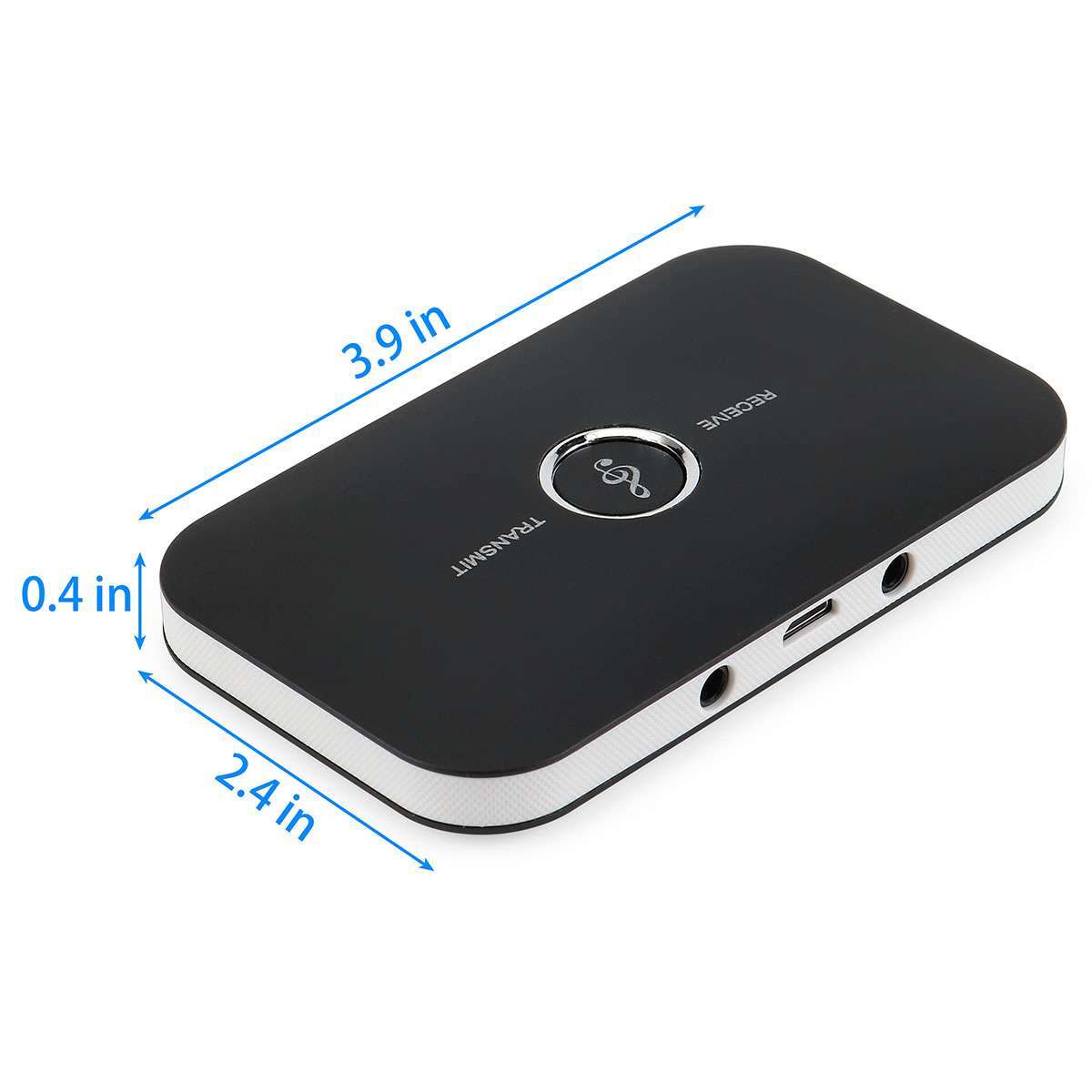 Bluetooth 5.0 Transmitter Receiver 2 IN 1 Wireless Audio 3.5mm Jack Aux Adapter