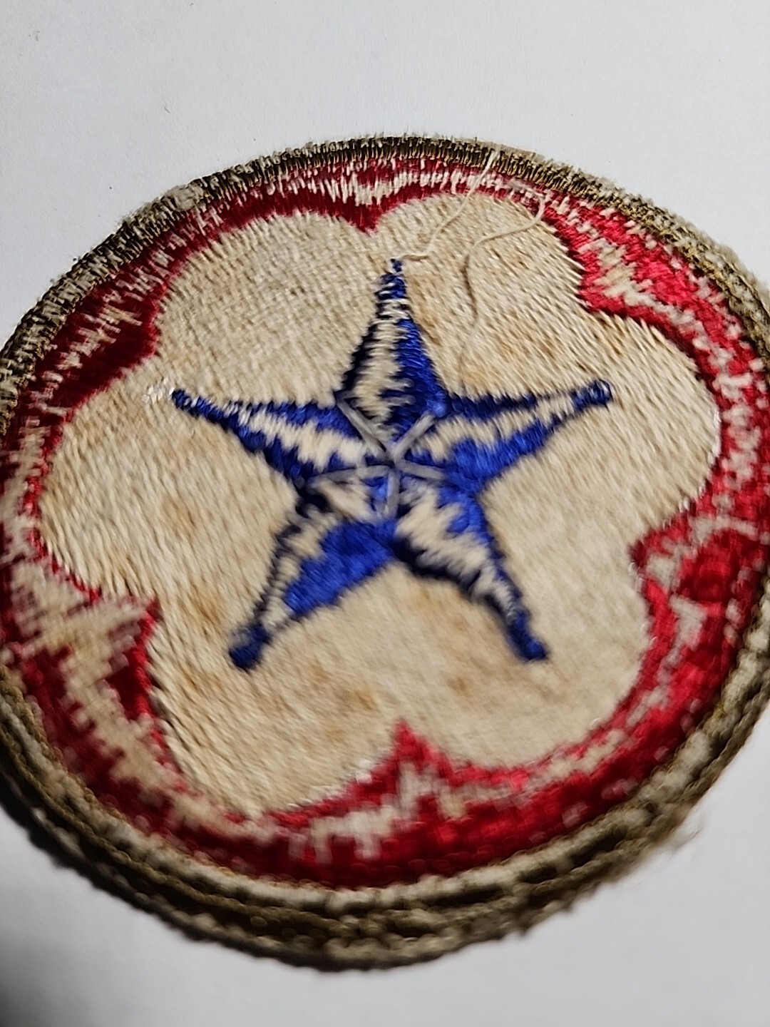 WWII US Army Service Forces Patch Green Border Variation WWII