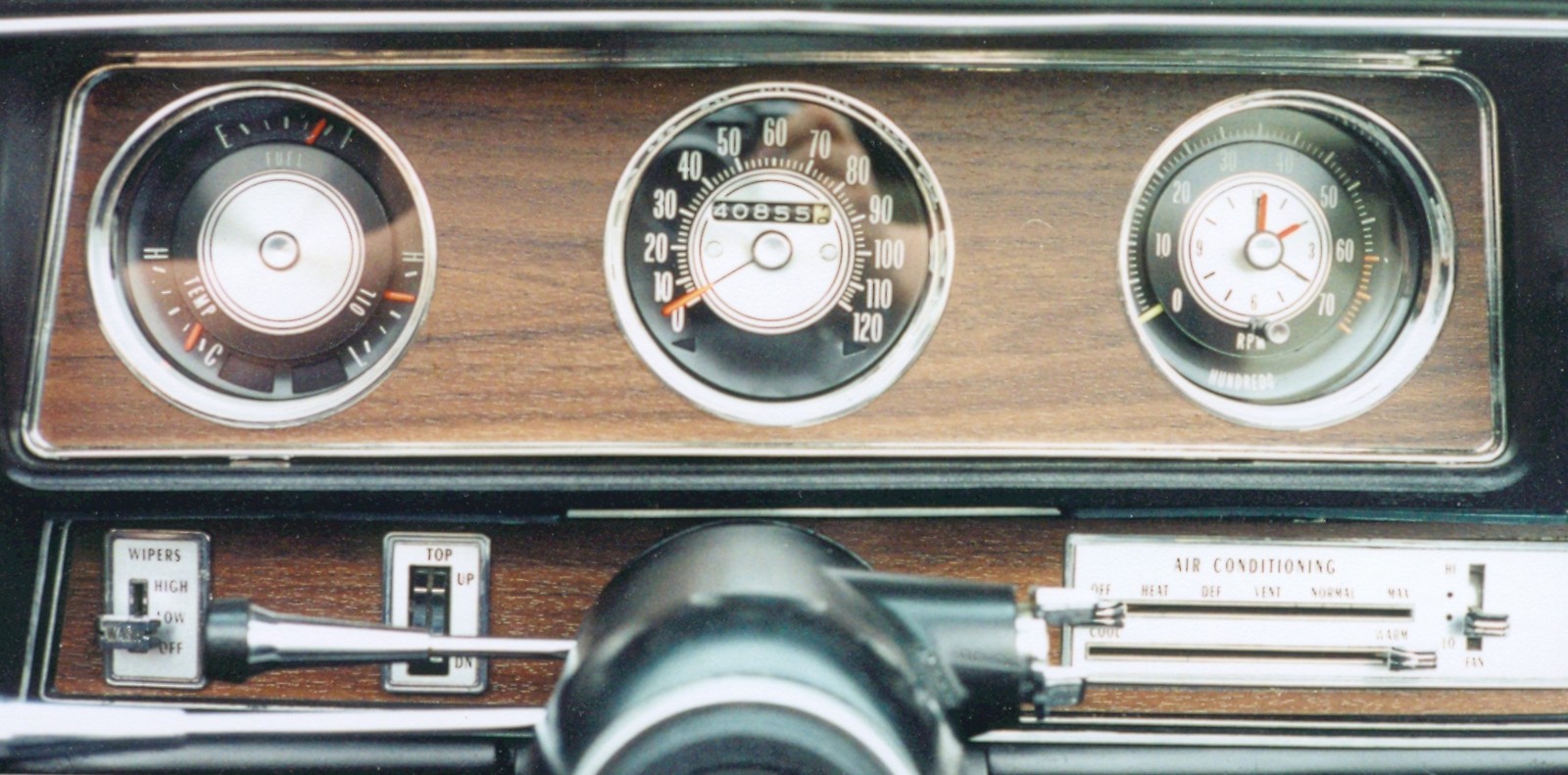 1968-1972 Cutlass 442 Rally Pac TACH, Speedometer and Fuel Gauge LENSES ONLY (3)