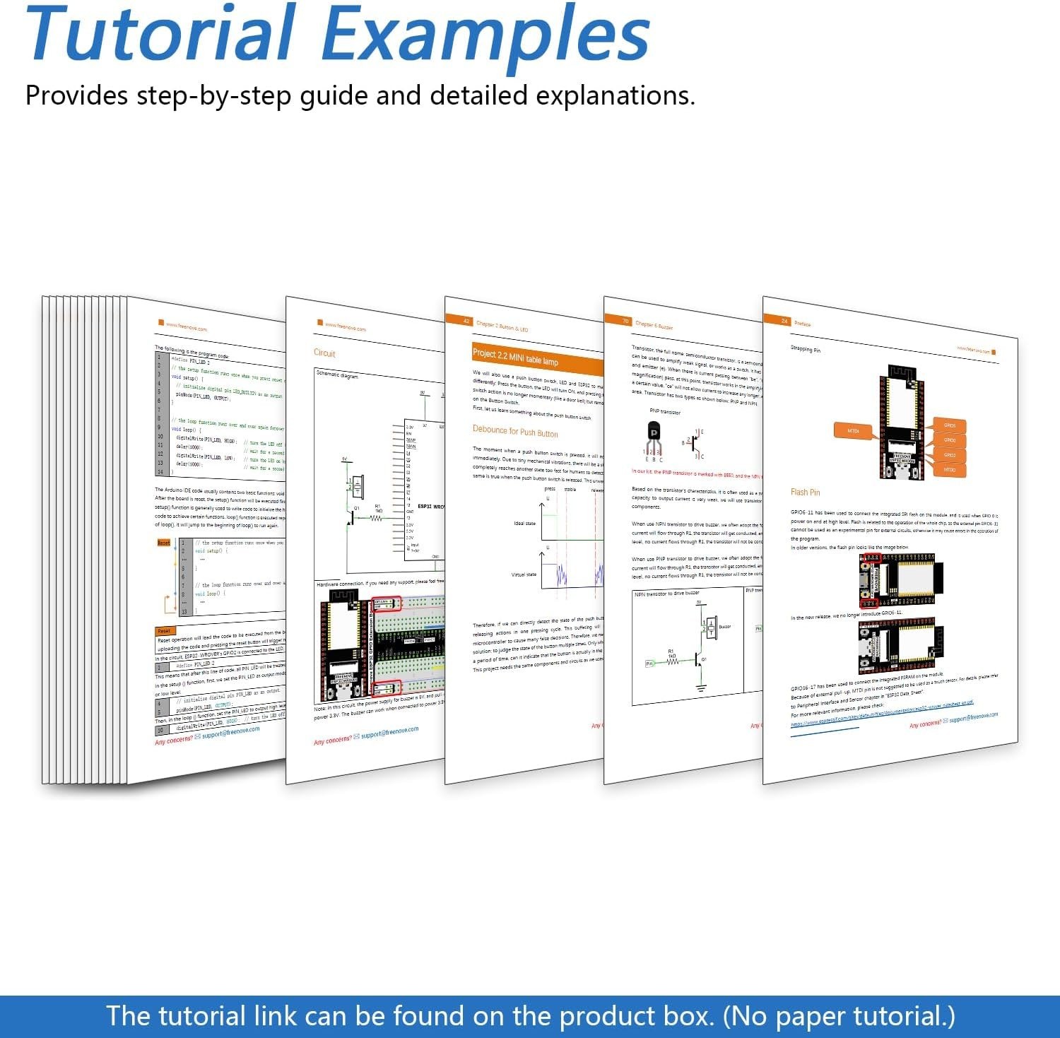 Dual-Core 240 MHz Microcontroller Kit: 122 Projects, WiFi & Bluetooth Included