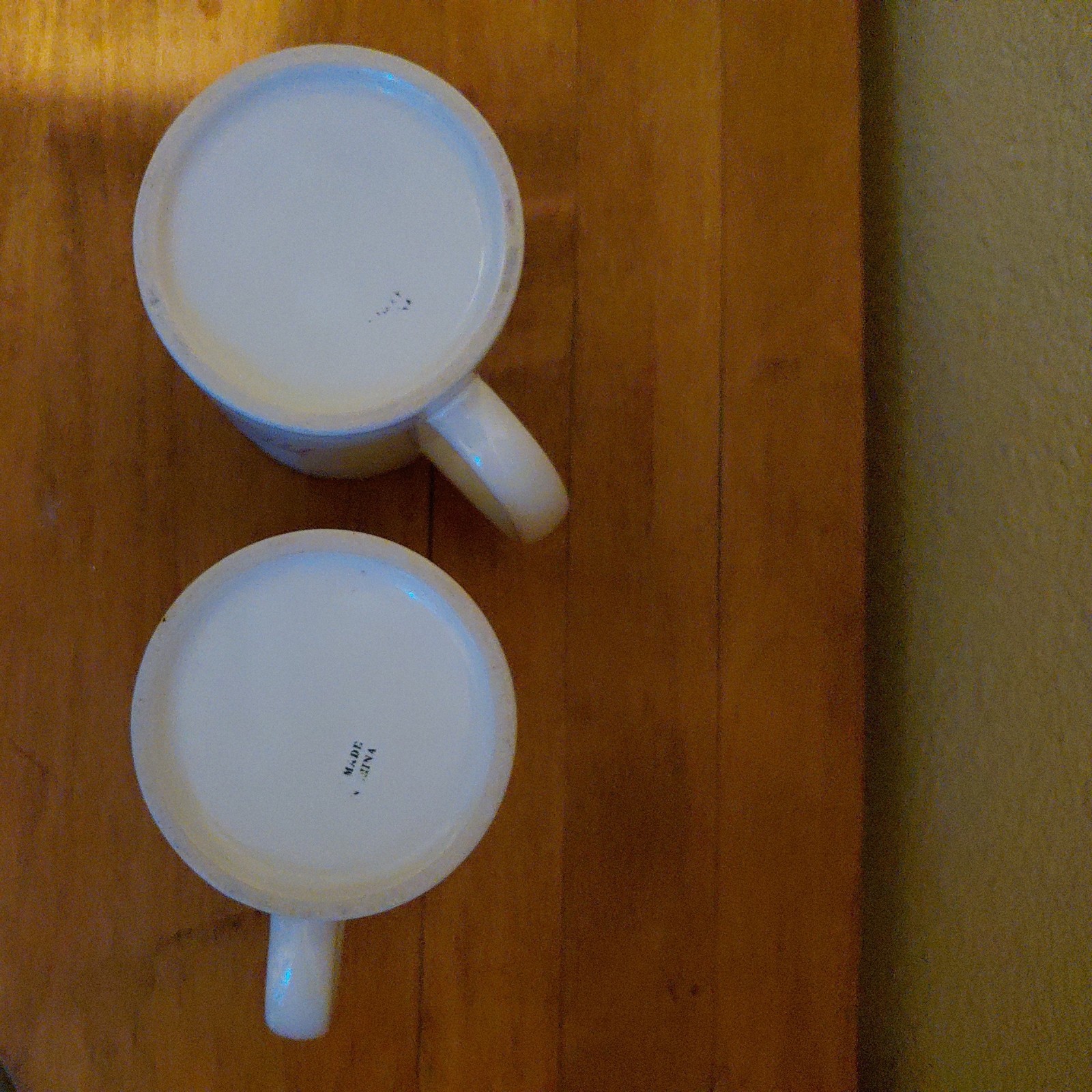2 Creative Memories Coffee Mugs 2000s Blue Inside