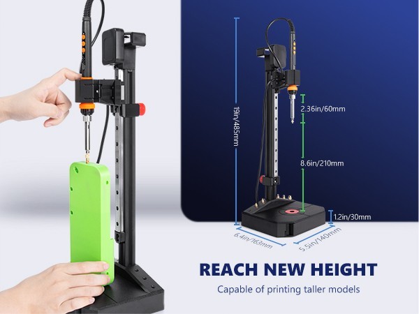 Mintion Pro Heat Set Inserter with Linear Guide 90W Iron for Threaded Inserts