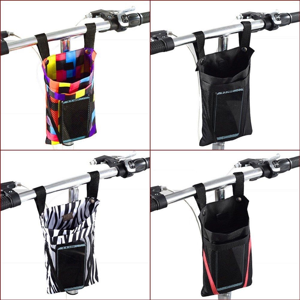 Canvas Bike Basket Storage Bag Detachable Motorcycles Scooters Waterproof